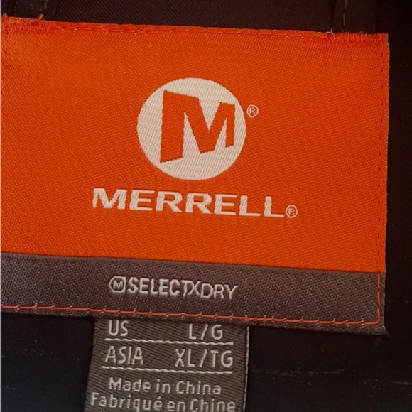 Merrell SelectDry Navy Blue Waterproof Rain Jacket Women’s L - Picture 6 of 6